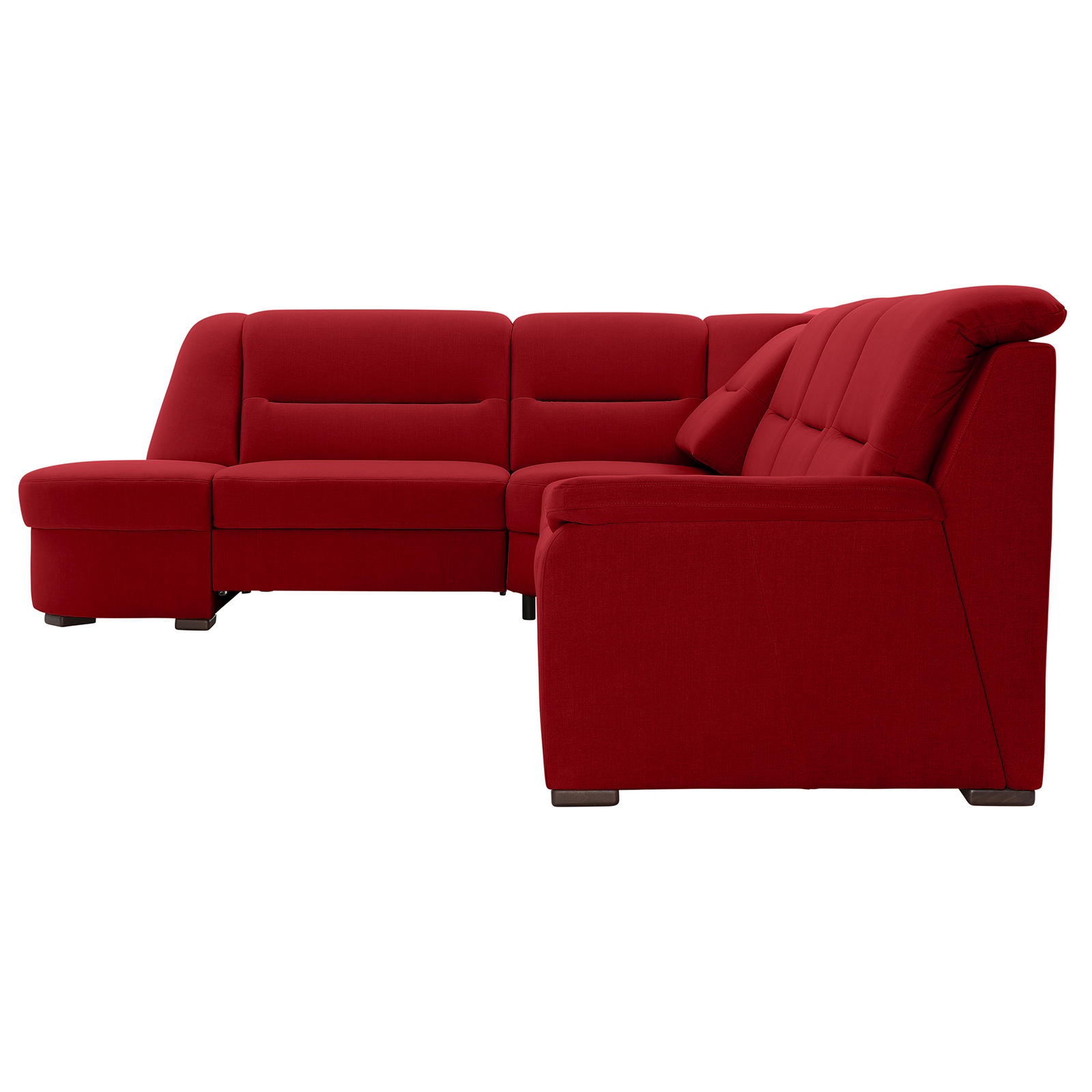 polsterpower Ecksofa - Miro bordeaux - Basismodell - Ottomane links