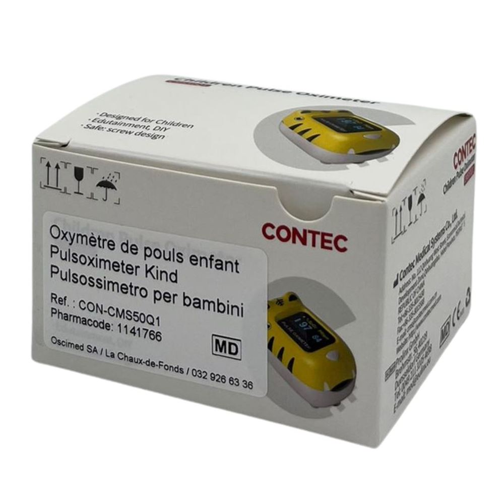 Contec Pulsoximeter für Kinder ab 10 kg<br>1 Stück, mit Batterie geliefert