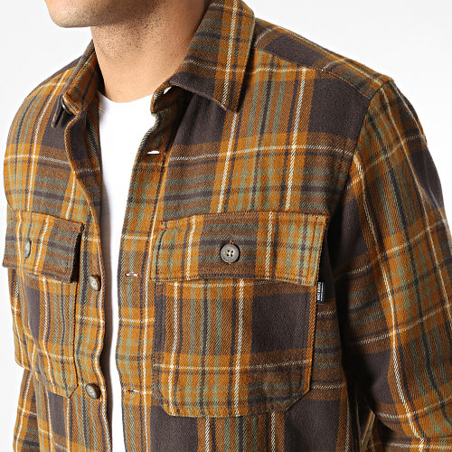 Surchemise A Carreaux Scott Camel Gris Anthracite