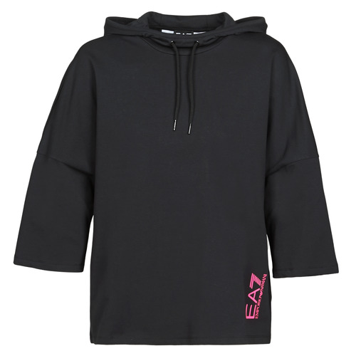 Emporio Armani EA7 - TRAIN GRAPHIC SERIES W HOODIE CN GRAPHIC INSERT - Noir/Fleuri Multico