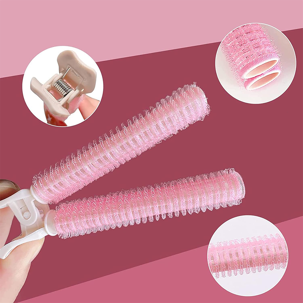 (110x26mm) Haarspangen Volumen Clip Lockenwickler Klammer - Rosa