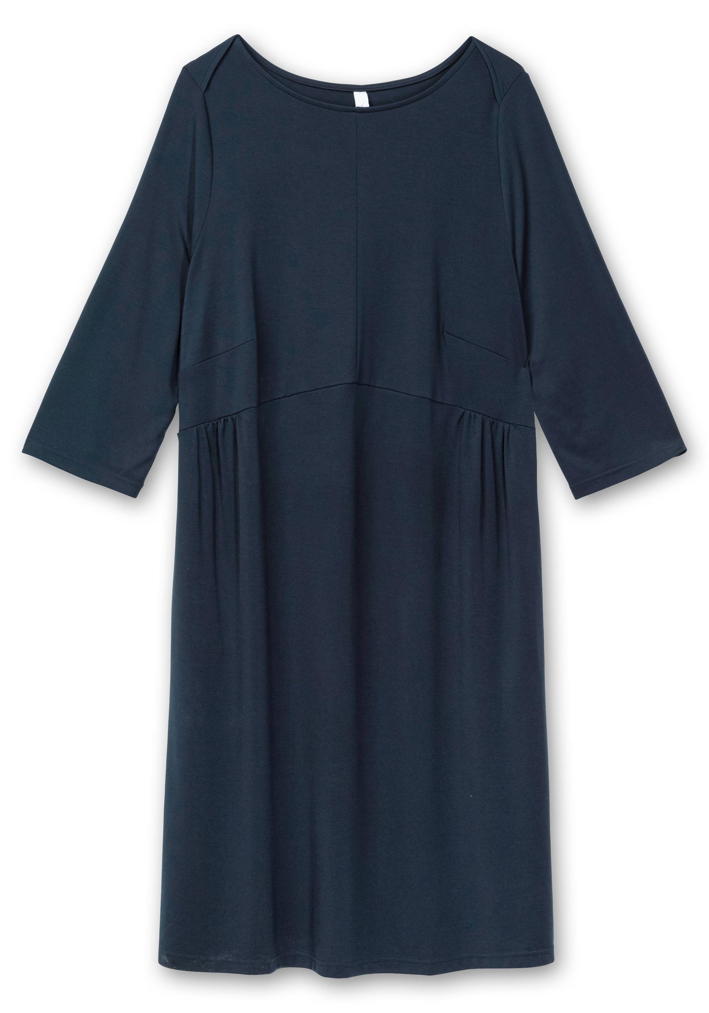 Shirtkleid mit 3/4-Ärmeln und Seitentaschen
