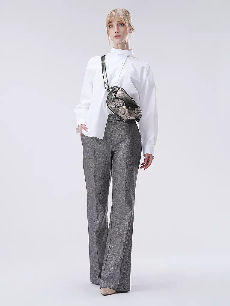 JEROME DREYFUSS Ledertasche - Umhängetasche LINO BANANE  silber