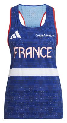 Débardeur adidas Performance Adizero Team France Bleu Femme