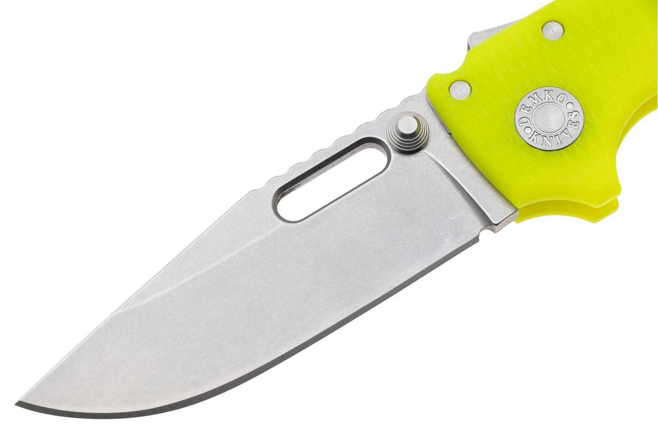 Demko MG AD20 Shark-Lock, Stonewashed MagnaCut Clip Point, MGAD20-MAG-GLW-G10, Day Glow G10 zakmes