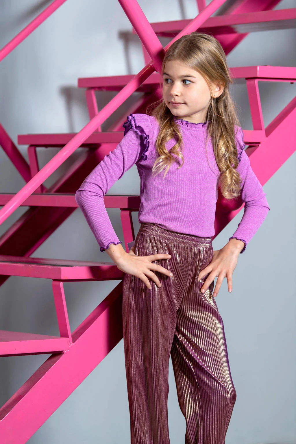 B.Nosy straight casual broek goud