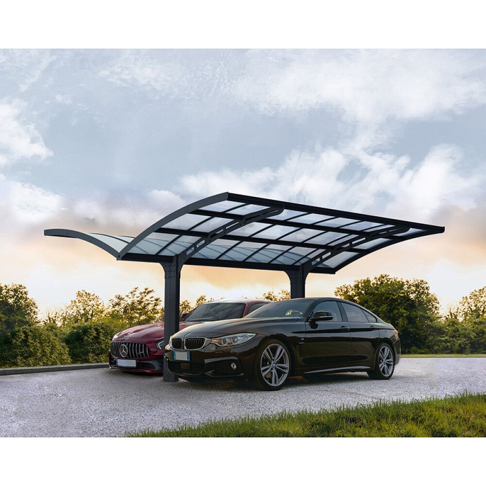 CARPORT CANOPIA ARIZONA BREEZE 26,9M² GRÅ