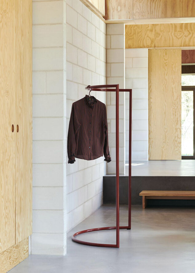 Hay Colour Rack-C-Shape-Maroon red