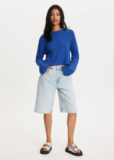 Trui met detail blauw (BLW.K)