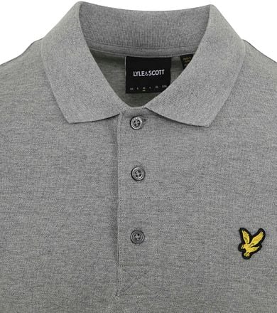 Lyle and Scott Longsleeve Polo Grijs LP400VOG-T28 kopen