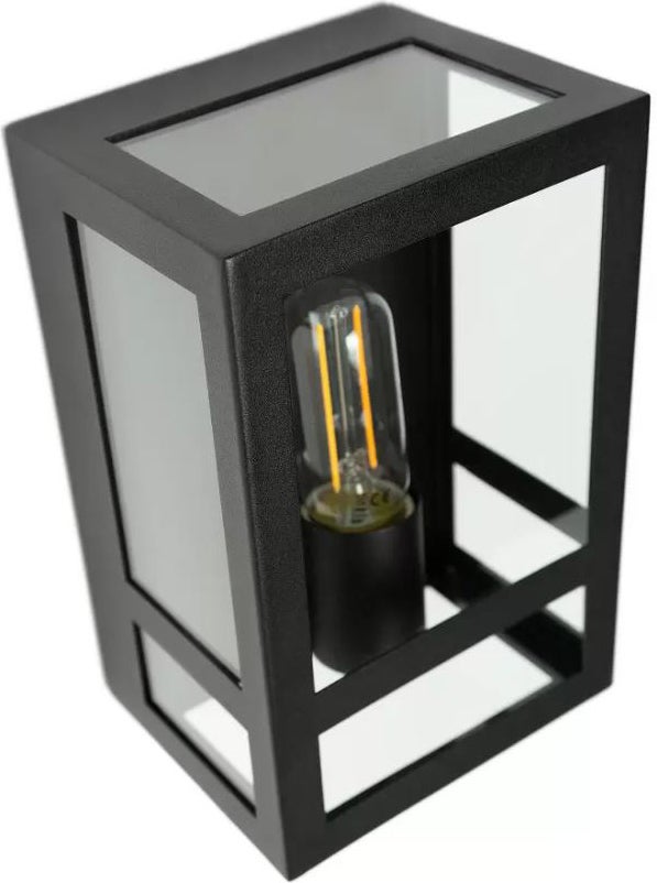 KS Verlichting wandlamp City zwart 15 x 12 x 23 cm