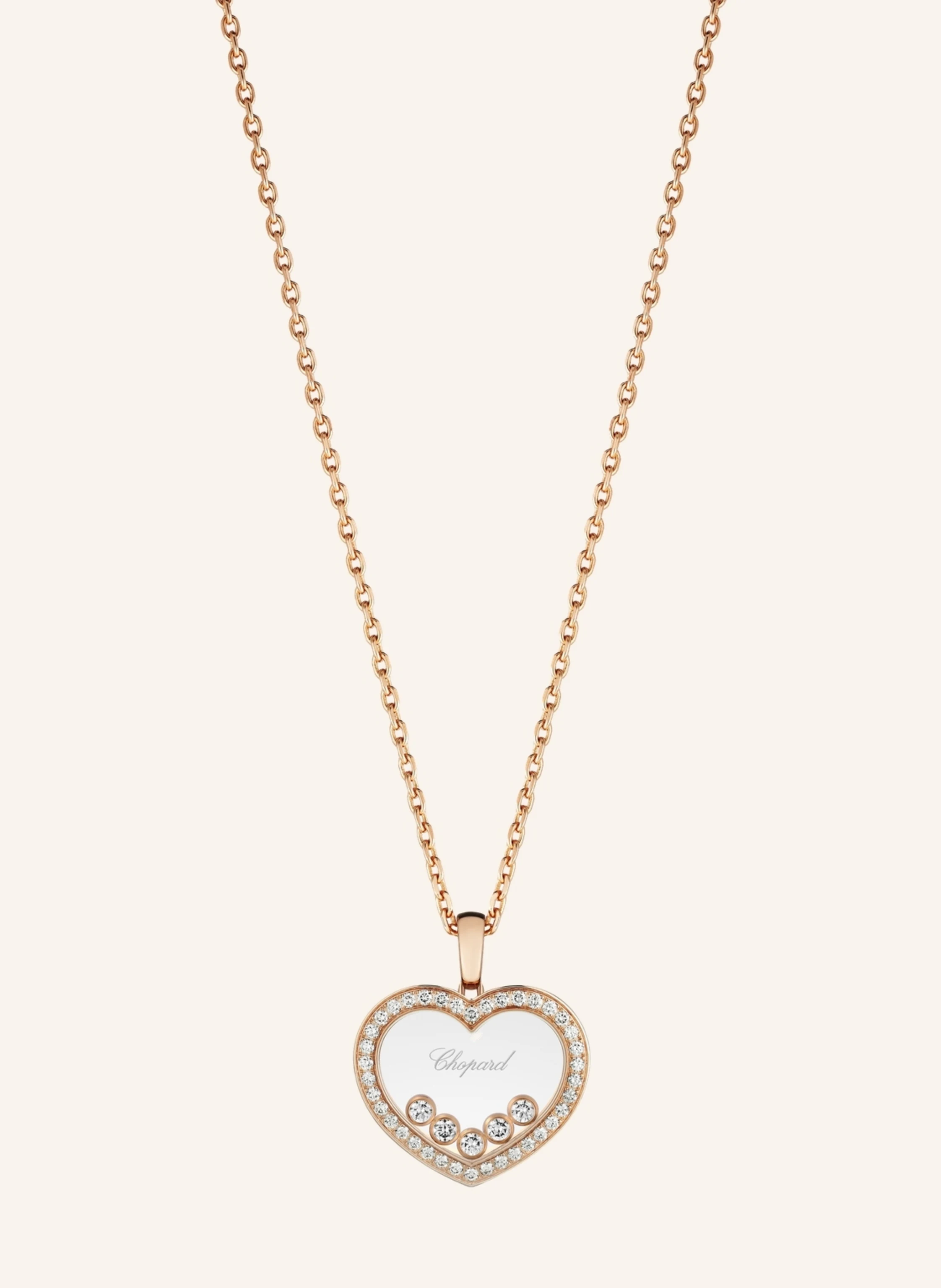 Chopard Anhänger HAPPY DIAMONDS ICONS Anhänger aus 18 Karat Roségold und Diamanten