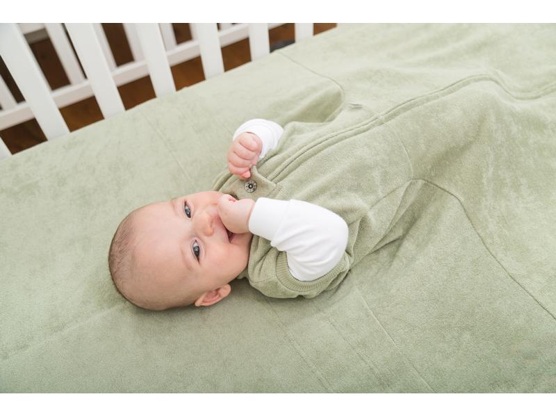 ZEWI bébé-jou Zewi-Decke Khaki 70 x 140 cm Decke für Geborgenheit und Bewegungsfreiheit