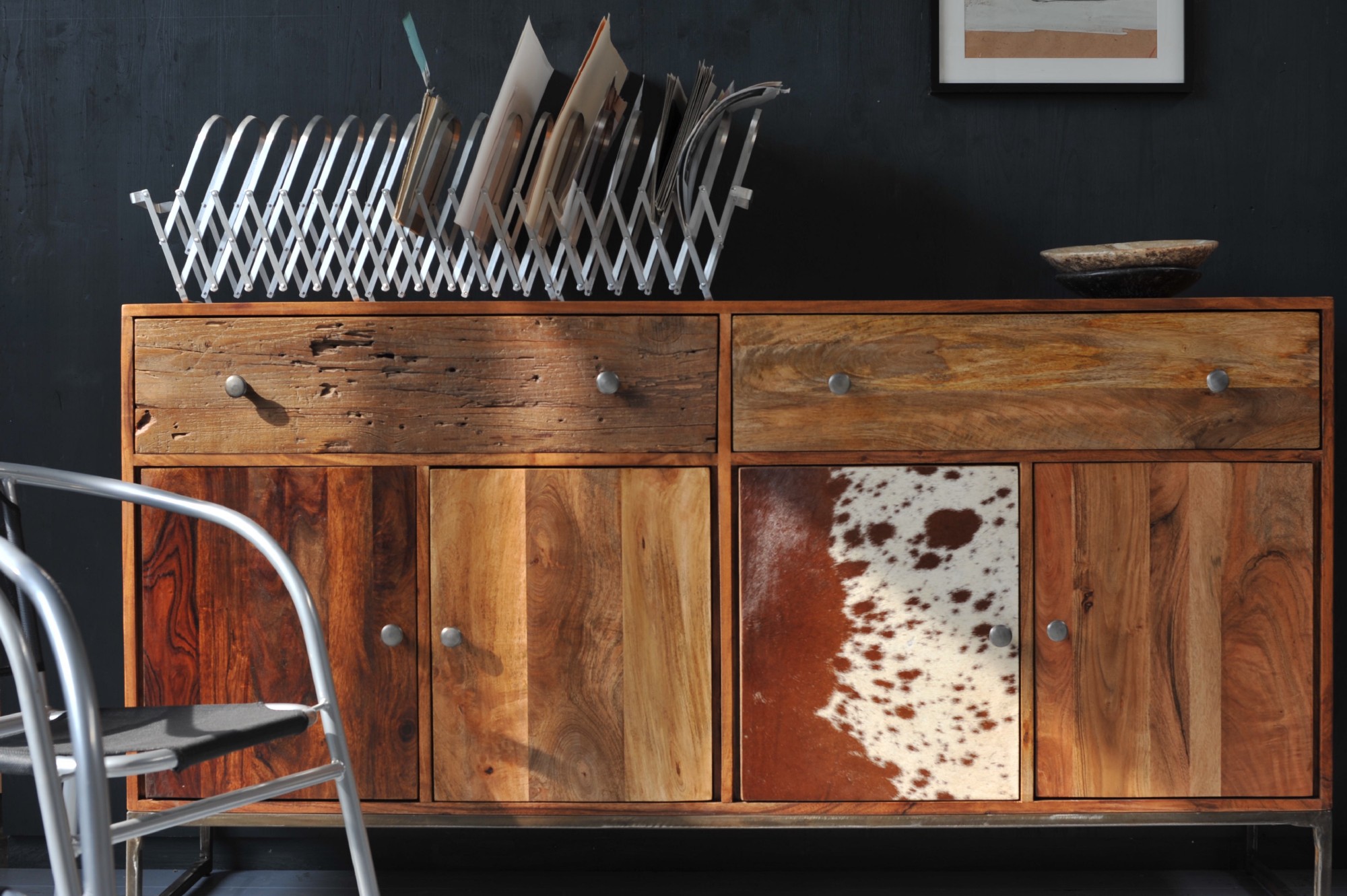 Sideboard 'Denwood', braun, B 172 cm, H 90 cm, T 40 cm von fischer's lagerhaus
