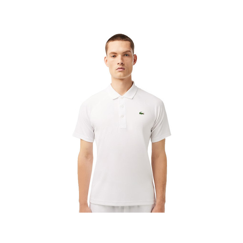 Polo Lacoste Ribbed blanc