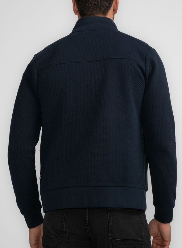 Petrol Industries - Tazlina - Vest - Blauw - Comfortabel met Opstaande Kraag en Ritssluiting