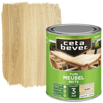 CetaBever Tuinmeubelbeits zijdeglans transparant kleurloos 750 ml