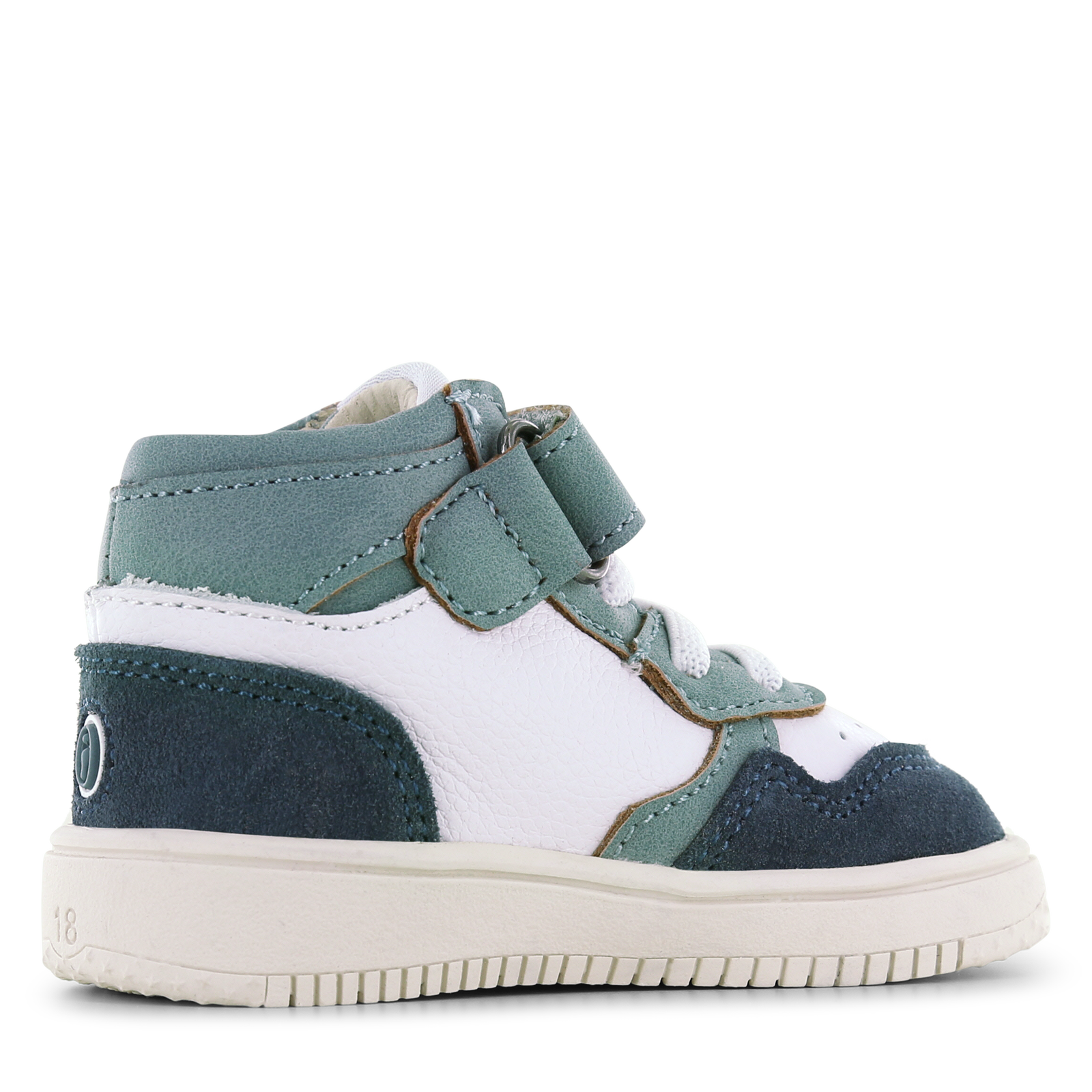 Shoesme wit-blauw sneakertje Microfiber leer, Suède | Jongens schoenen