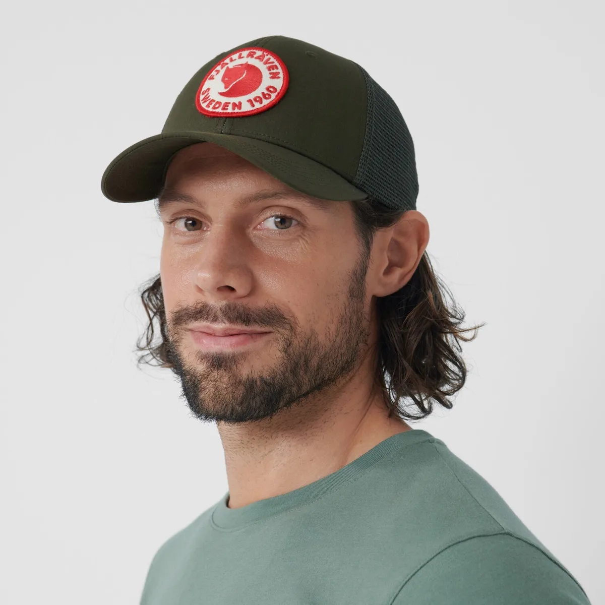 Fjällräven 1960 Logo Långtradarkeps Patina Green