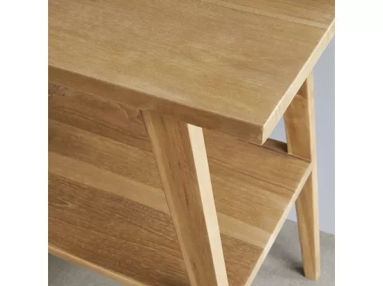 Meuble de salle de bain en teck massif 150 cm