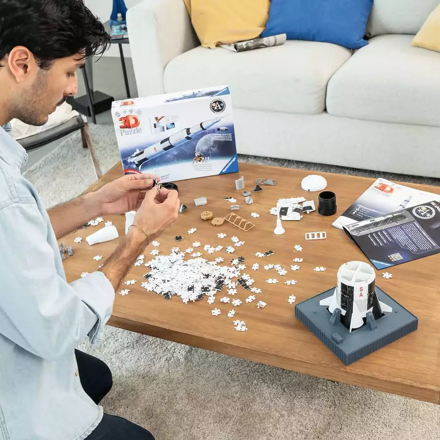 Ravensburger Apollo Saturn V Rakete bunt