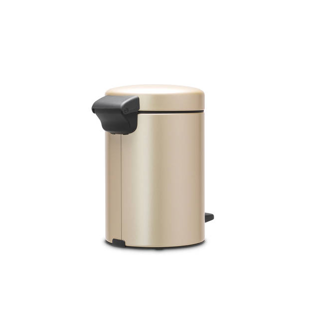 Brabantia newIcon pedaalemmer 3 liter met kunststof binnenemmer - Champagne
