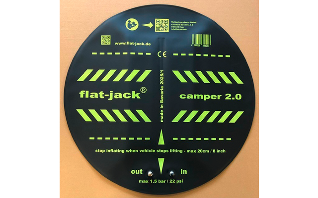 Flat-Jack Camper 2.0 Reifen-Luftkissen für Fahrzeuge bis 6 Tonnen & bis 305 mm Reifenbreite