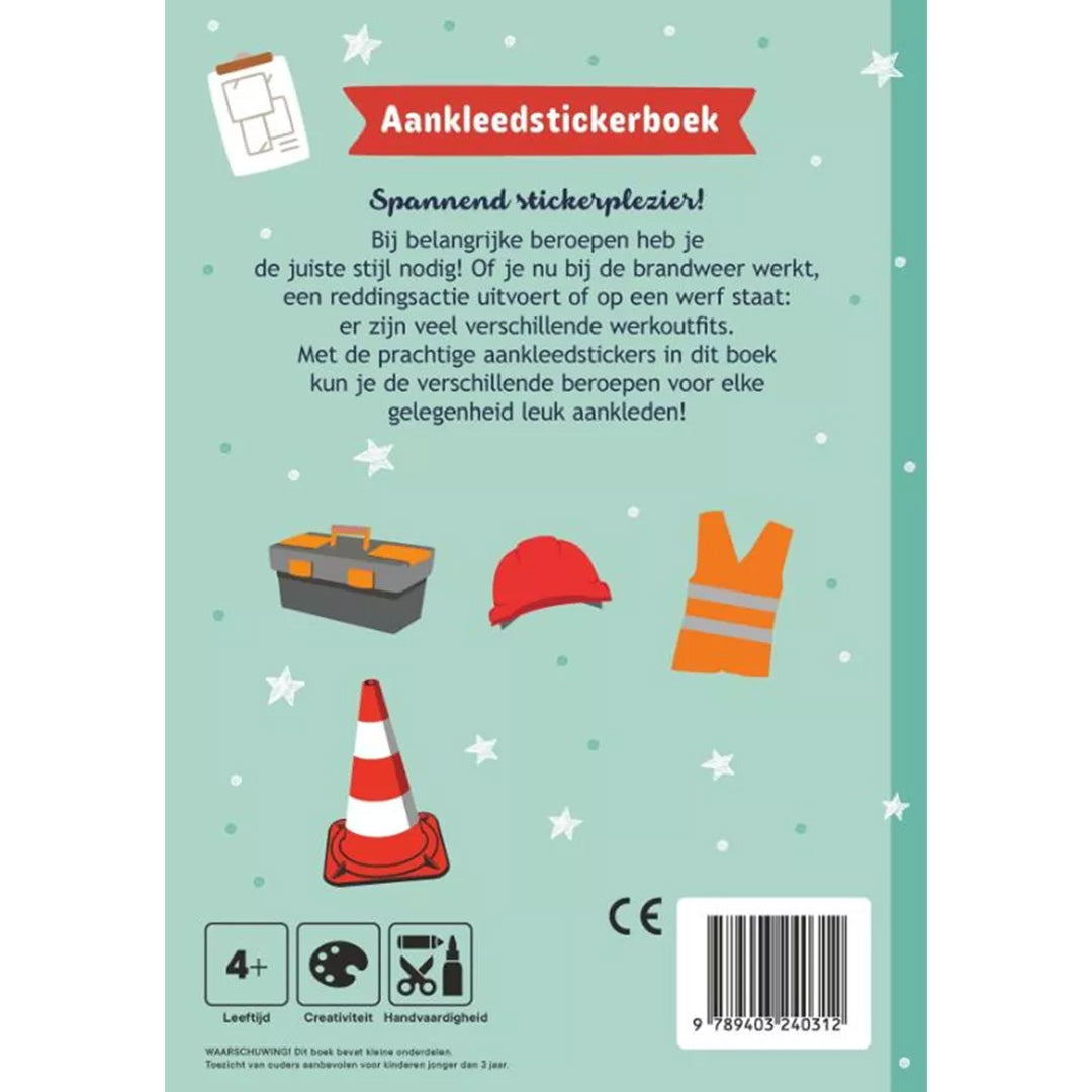 uitgeverij ballon mini aankleedstickerboek beroepen