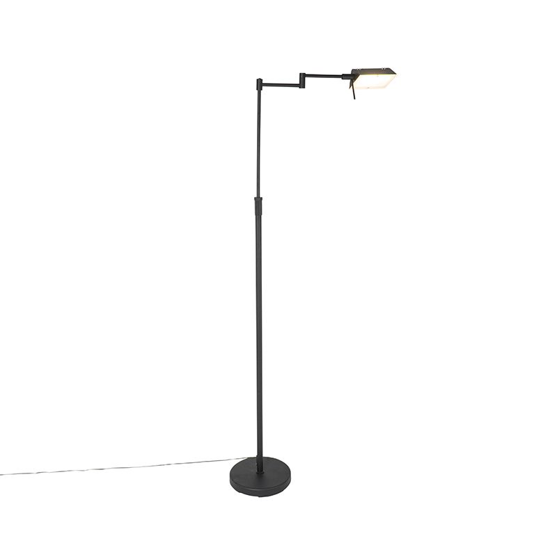 Design vloerlamp zwart incl. LED met touch dimmer - Notia