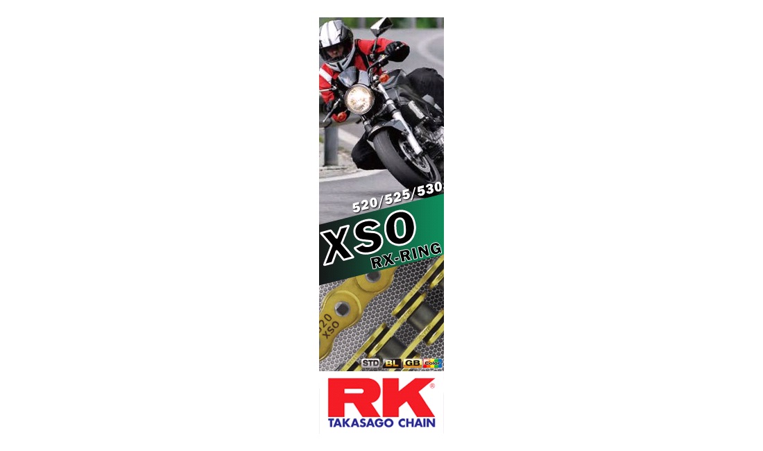 Kæde RK BB525XSO Blå X-ring 120 led