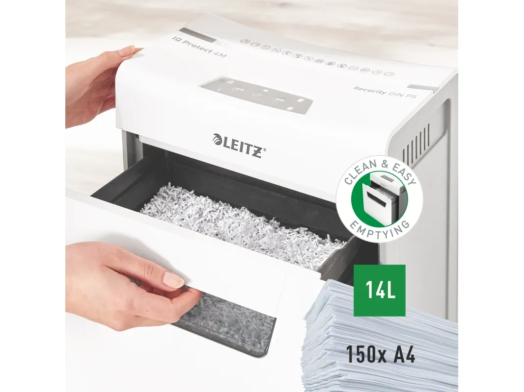 Makulator Leitz IQ Protect Premium 4M mikromakulering (P-5)