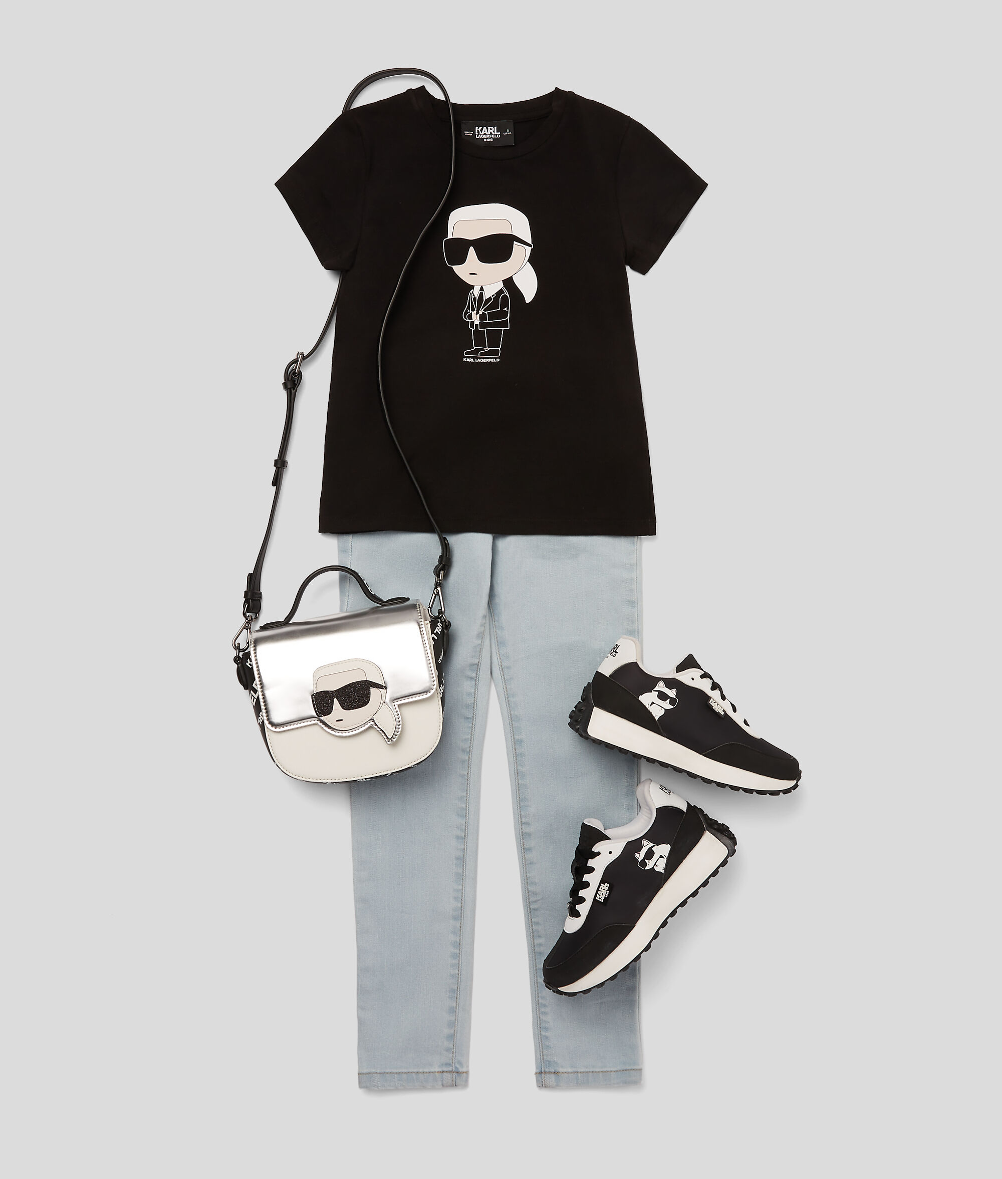 T-shirt pour fille K/Ikonik Karl