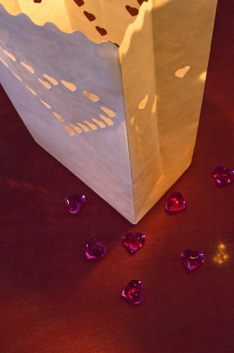 Candle Bags Hartjes 26cm 10st