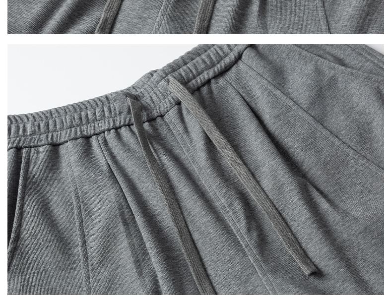 Shineon Studio - Effen geplooide shorts met trekkoord in de taille