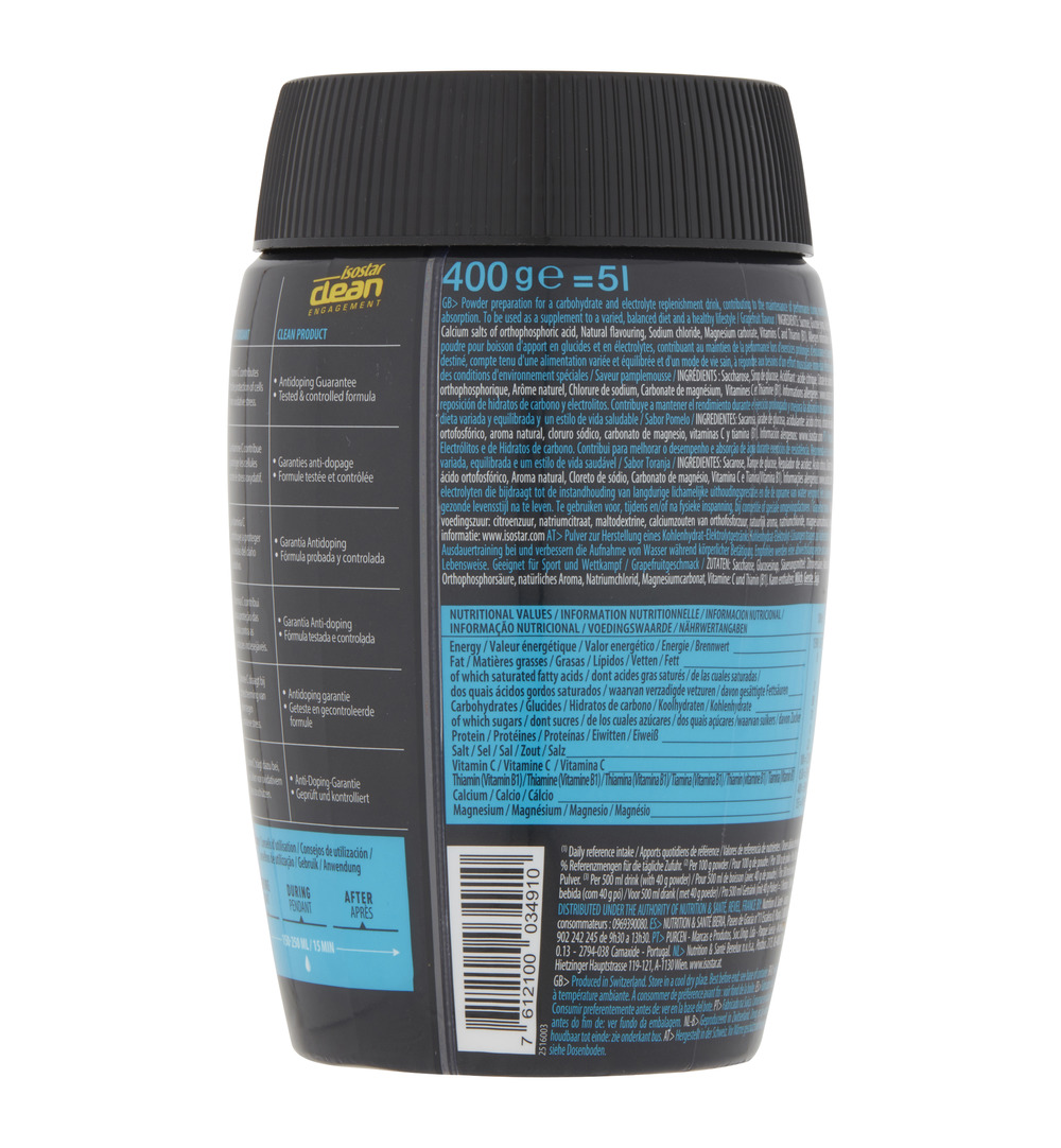 Isostar Hydrate & Performgrapefruit (400 gr)