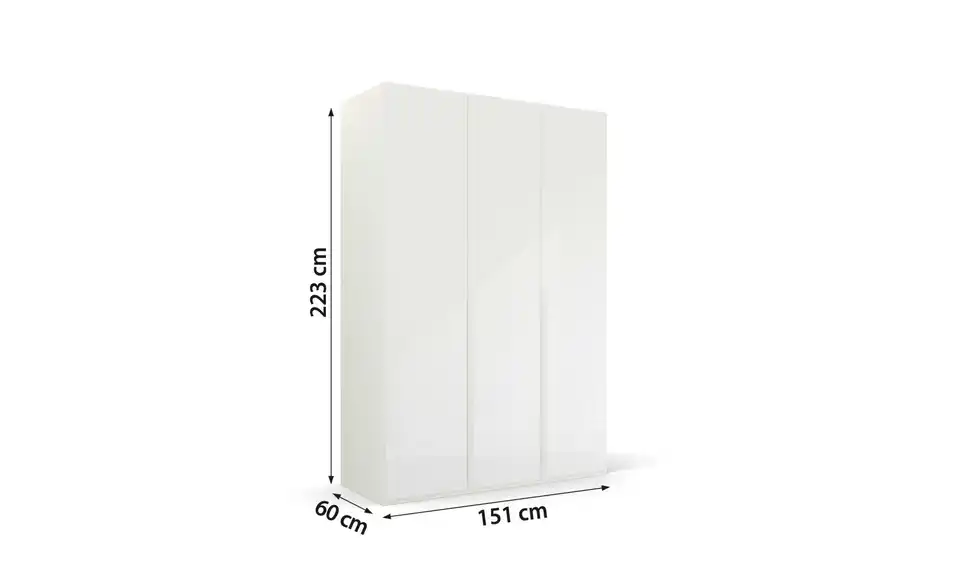 Drehtürenschrank 3 Stück 151 cm