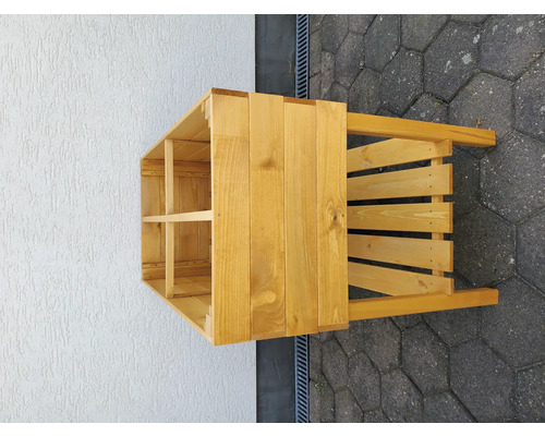 Verhoogd tuinbed op palen promadino incl. folie 100 x 50 x 80 cm honingbruin