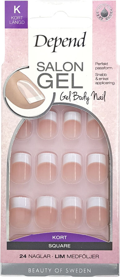 Depend Salon Gel Rosa Kort SQ