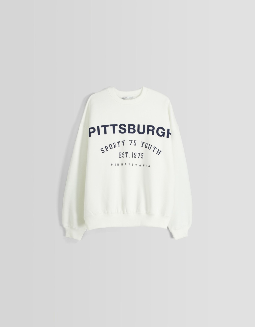 Moletom estampado oversized