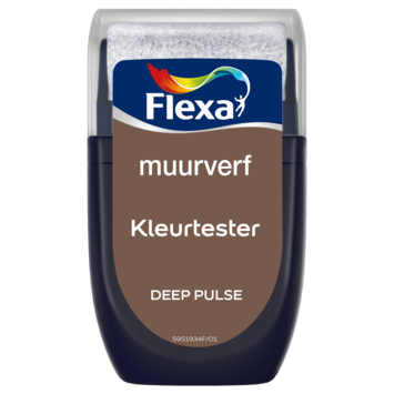 Flexa Creations 2026 muurverf kleurtester mat deep pulse 30ml