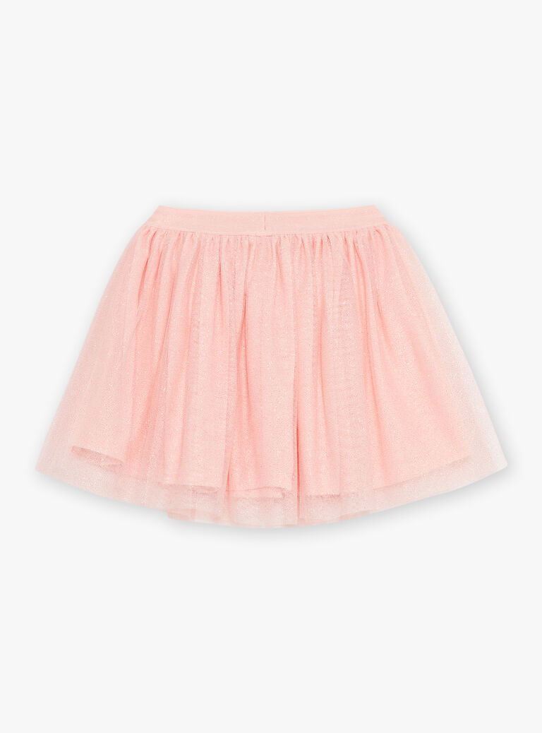 Jupe rose courte à paillettes