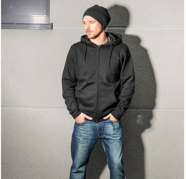 BUILD YOUR BRAND BY012 - Sweat zippé capuche lourd