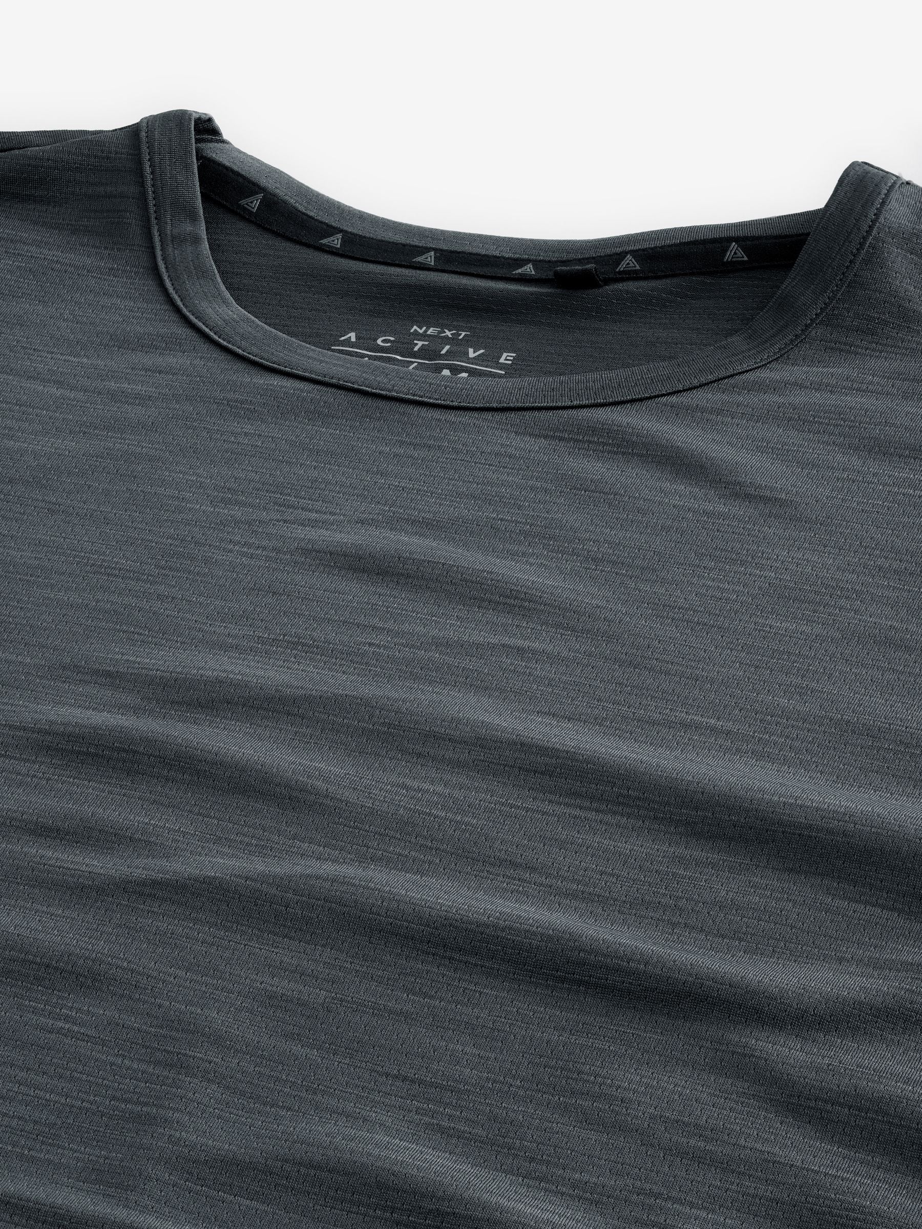 Antraciet - T-shirt met korte mouwen - Active Gym Trainingstop