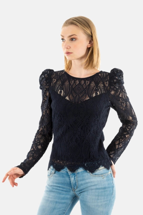 Tee shirt manches longues morgan 241-tyro marine