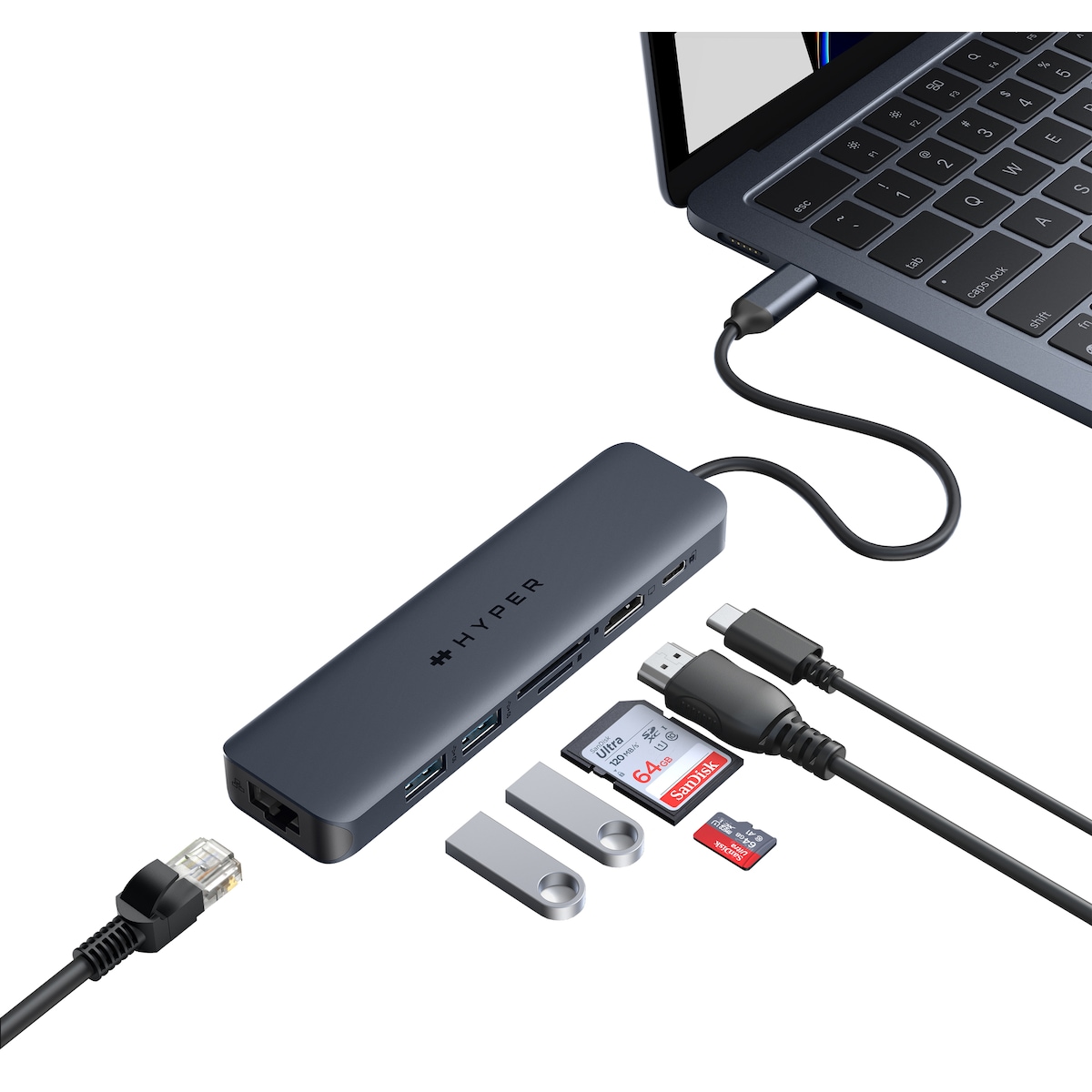 Hyper HyperDrive Next 7 porters USB-C hub