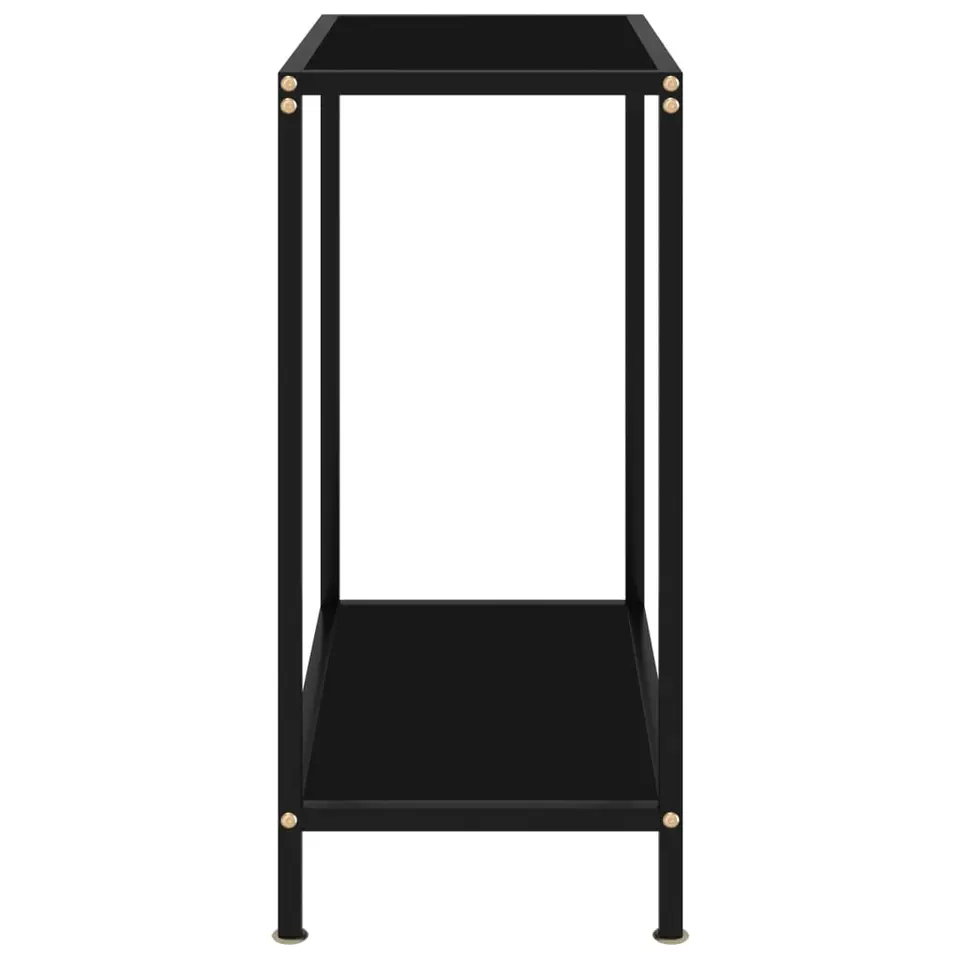 vidaXL - Wandtafel - Zwart - Glas - 60 x 35 x 75 cm