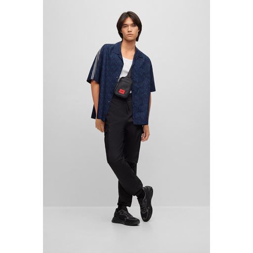 Hugo Logo Skjorte, Dark Blue, XXL