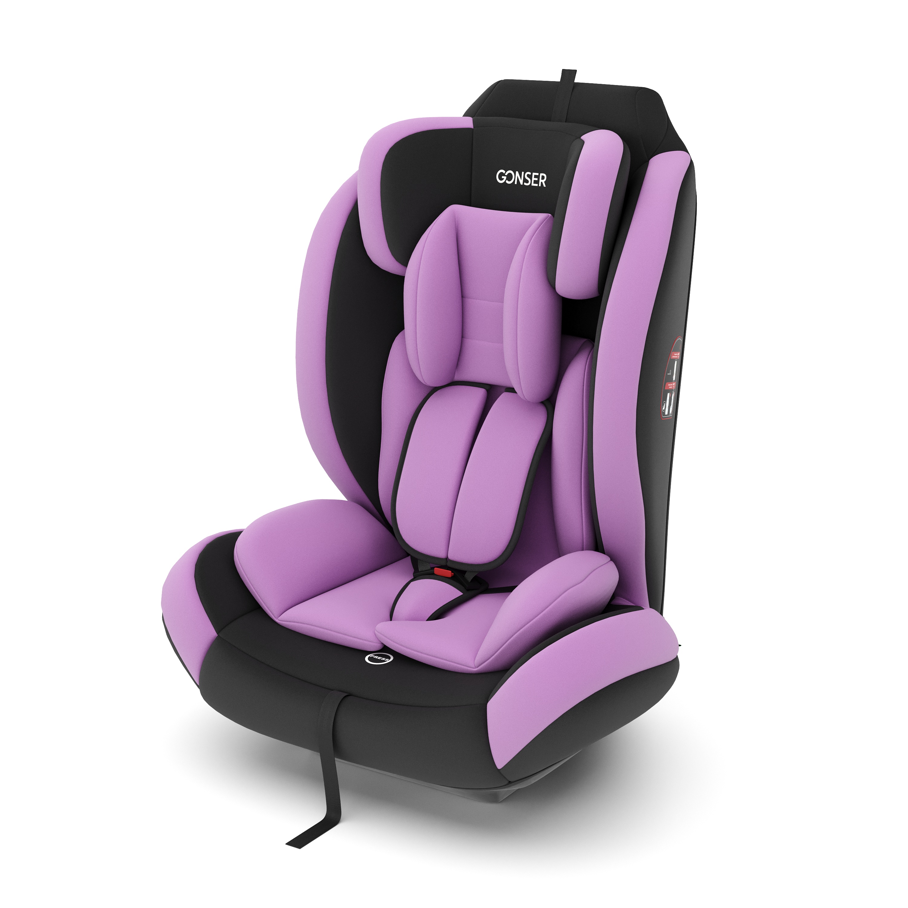 Kindersitz Auto violett