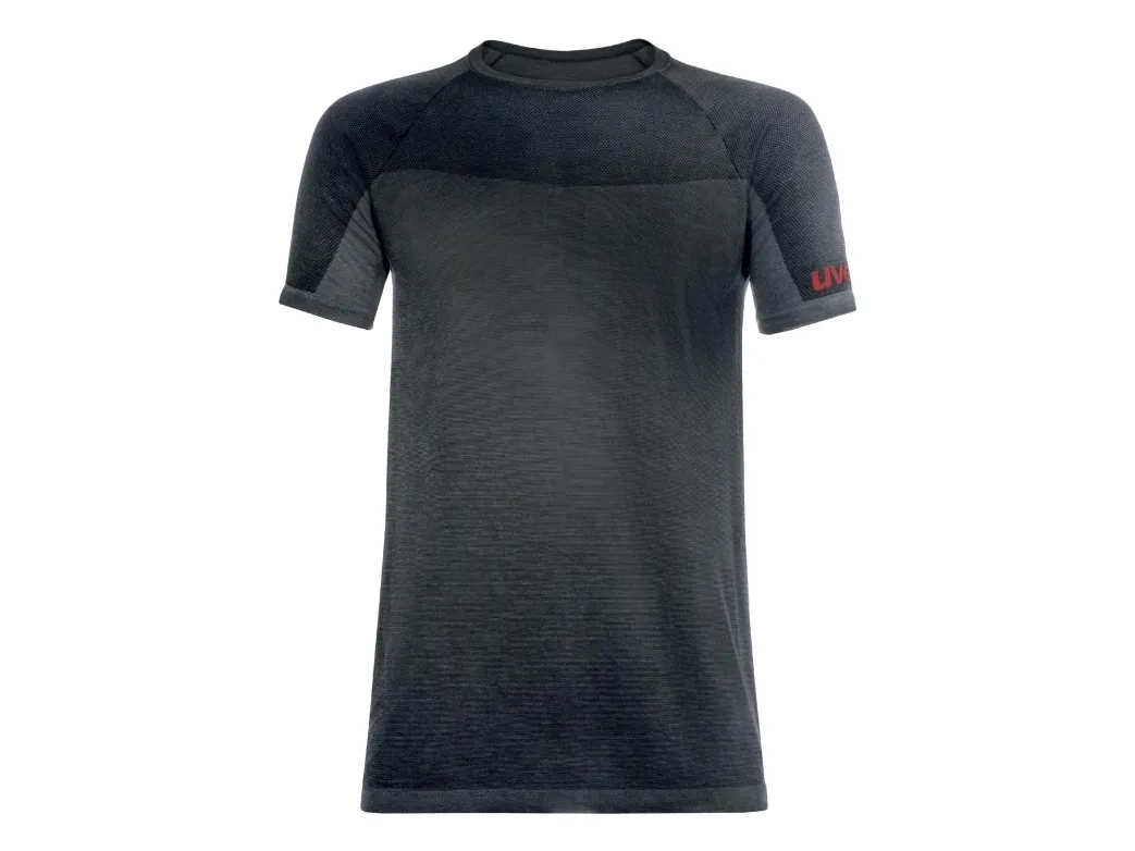 Uvex suXXeed ESD, T-shirt, Voksen, Hanstik, Sort, Grå, Mønster, 3XL/4XL