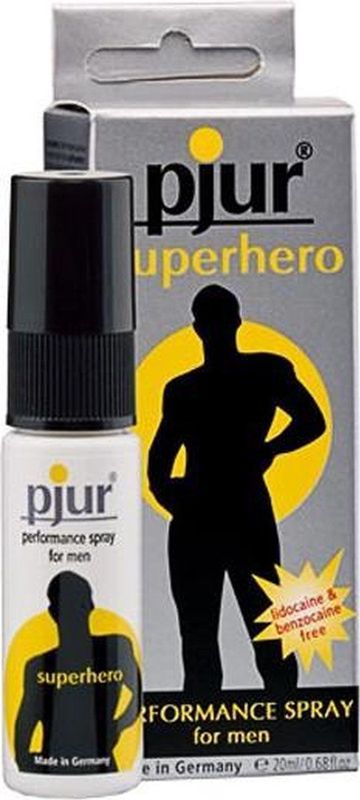 Pjur Superhero Delayspray Stel je Zaadlozing Uit